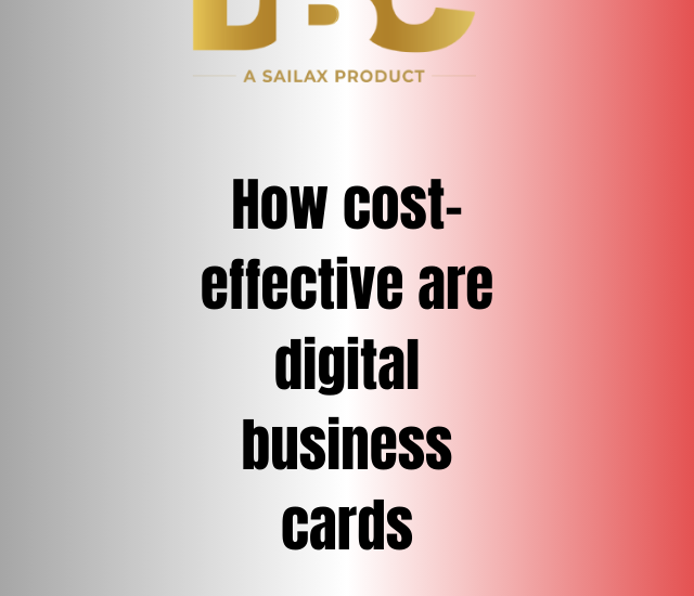 How cost-effective are digital business cards