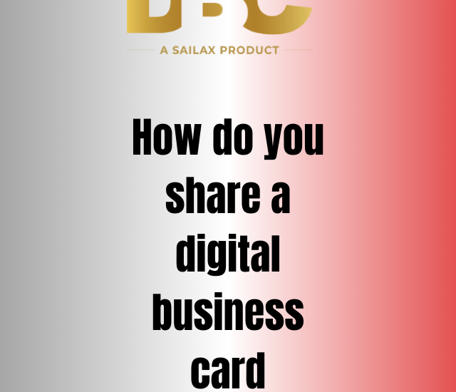 How do you share a digital business card