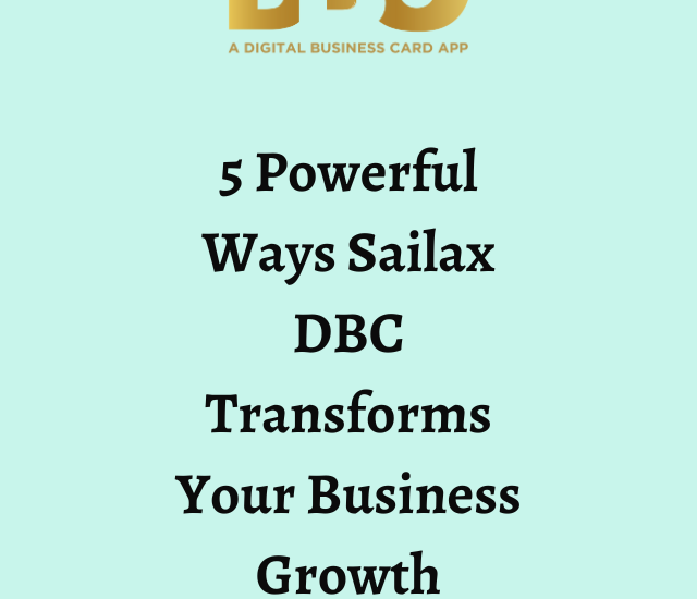 5 Powerful Ways Sailax DBC Transforms Your Business Growth