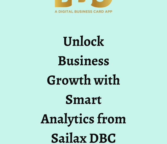 Unlock Business Growth with Smart Analytics from Sailax DBC
