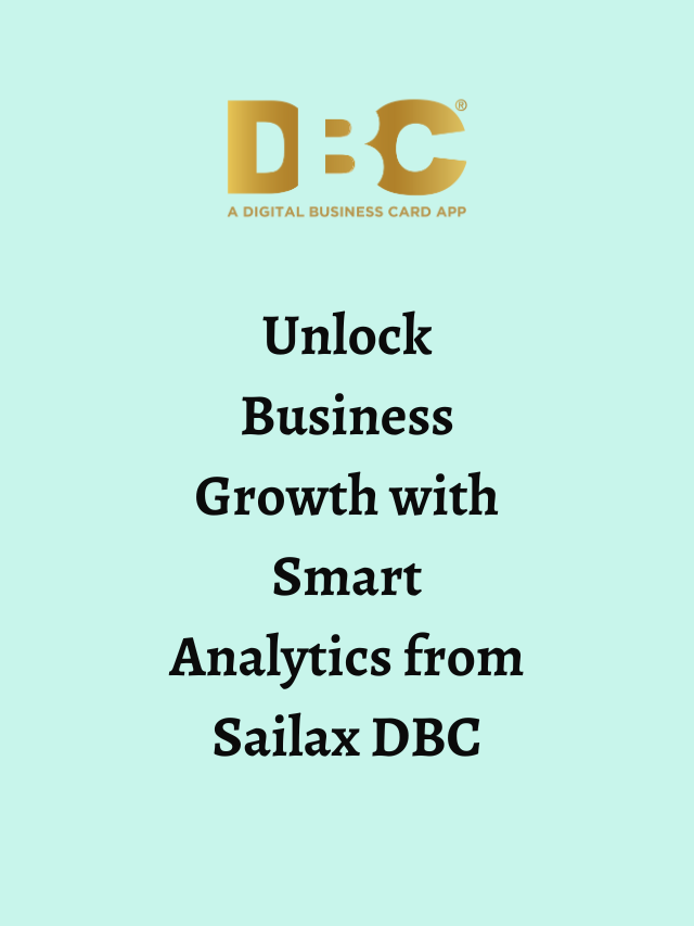 Unlock Business Growth with Smart Analytics from Sailax DBC